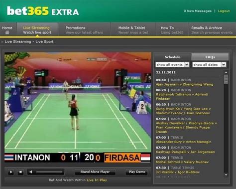 bet365 badminton live